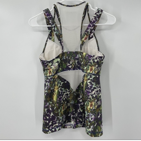 Lululemon Green and Purple Floral Athletic Top - Picture 4 of 5